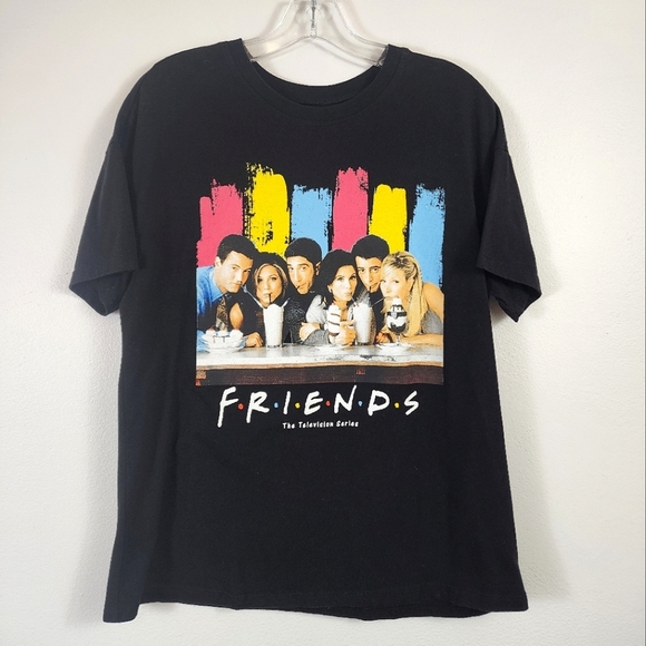 Friend's Women's Black Friends TV Show Graphic T-Shirt, size large - Picture 1 of 9